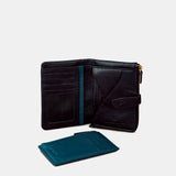 Cartera mediana de mujer en piel negra
