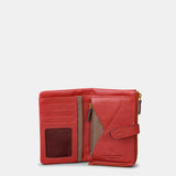 Cartera mediana de mujer en piel roja