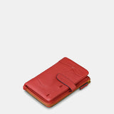Cartera mediana de mujer en piel roja