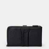 Cartera grande de mujer en piel negra