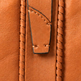 Cartera grande de mujer en piel cognac
