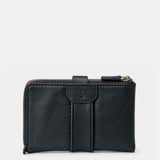 Cartera mediana de mujer en piel negra