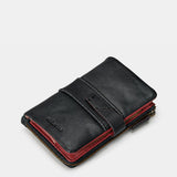 Cartera mediana de mujer en piel negra