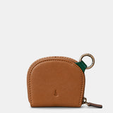 Monedero de mujer en piel cognac