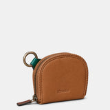 Monedero de mujer en piel cognac