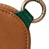 Monedero de mujer en piel cognac
