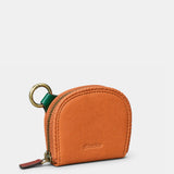 Monedero de mujer en piel cognac