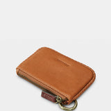 Monedero de mujer en piel cognac