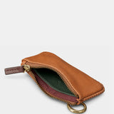 Monedero de mujer en piel cognac