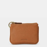 Monedero de mujer en piel cognac