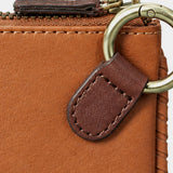 Monedero de mujer en piel cognac