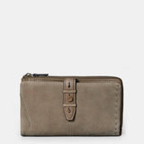 Cartera grande de mujer en piel taupe