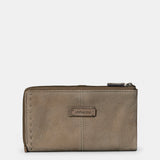 Cartera grande de mujer en piel taupe