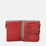 Cartera pequeña de mujer en piel roja