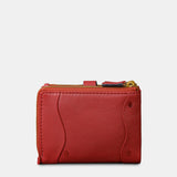 Cartera pequeña de mujer en piel roja