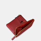 Cartera pequeña de mujer en piel roja