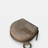Women's taupe leather wallet.