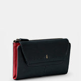 Cartera grande de mujer en piel negra