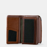 Cartera grande de mujer en piel cognac