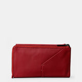 Cartera grande de mujer en piel roja
