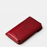 Cartera grande de mujer en piel roja