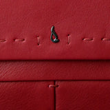 Cartera grande de mujer en piel roja