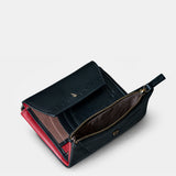 Cartera mediana de mujer en piel negra