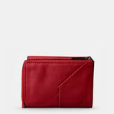 Cartera mediana de mujer en piel roja