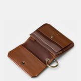 Monedero de mujer en piel cognac