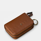 Monedero de mujer en piel cognac