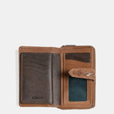 Cartera mediana de mujer en piel cognac