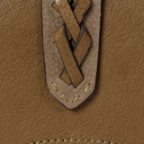 Cartera mediana de mujer en piel verde