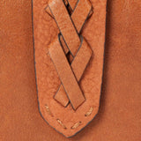 Cartera pequeña de mujer en piel cognac