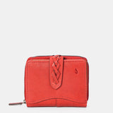 Cartera pequeña de mujer en piel burdeos