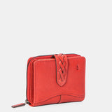 Cartera pequeña de mujer en piel burdeos