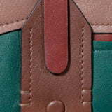 Cartera grande de mujer en piel verde
