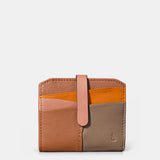 Women's cardholder in cognac leather.