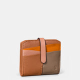 Women's cardholder in cognac leather.