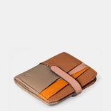 Women's cardholder in cognac leather.
