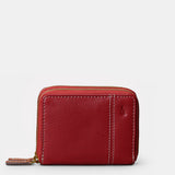 Cartera pequeña de mujer en piel roja