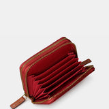 Cartera pequeña de mujer en piel roja
