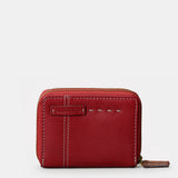 Cartera pequeña de mujer en piel roja