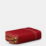 Cartera pequeña de mujer en piel roja