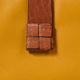 Large women's wallet in yellow leather.