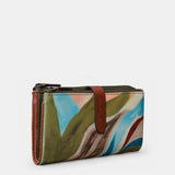 Cartera grande de mujer en piel estampada
