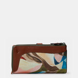 Cartera grande de mujer en piel estampada