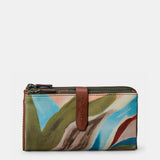 Cartera grande de mujer en piel estampada