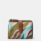 Cartera pequeña de mujer en piel estampada