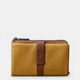 Cartera mediana de mujer en piel ámbar