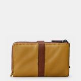 Cartera mediana de mujer en piel ámbar